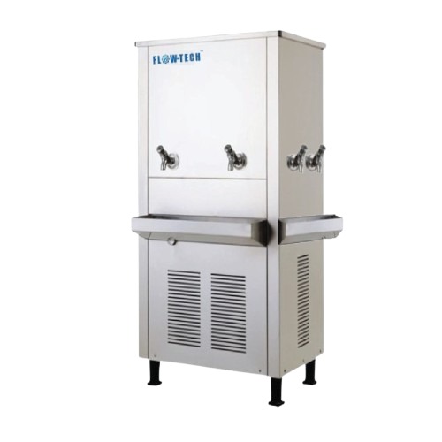 FlowTech 3-tap stainless steel dispenser